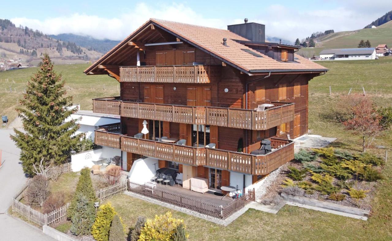 Chalet Apartment Serenity Lodge Charmey Bagian luar foto